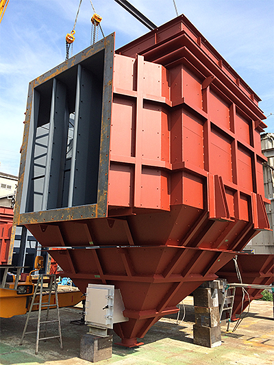 ボイラーダクト製作　製作総重量 20t