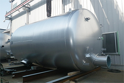 活性炭吸着塔製作 製作総重量 40ｔ （4基）