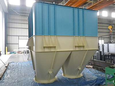 微量原料タンク製作 製作総重量 12.5ｔ　（9基）