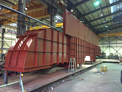 製缶品　集塵フード製作